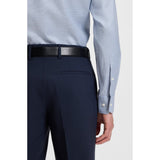 BOSS Regular-Fit Printed Cotton Twill Shirt In Light Blue
