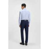 BOSS Slim-Fit Printed Performance-Stretch Jersey Shirt In Light Blue