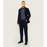 BOSS Slim Fit Stretch Shirt In Dark Blue