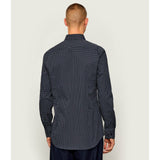 BOSS Slim Fit Stretch Shirt In Dark Blue