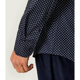 BOSS Slim Fit Stretch Shirt In Dark Blue