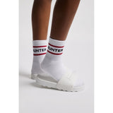 Hunter Pack Of 3 Unisex Crew Heritage Ankle Socks In Chillipepper Red