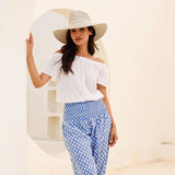 Aspiga Ilana Frill Organic Cotton Gauze Top In White