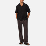 Industrie Catania Linen Pants in Chestnut