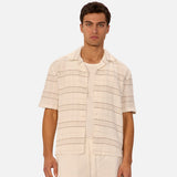 Industrie The Caparica Short-sleeve Shirt in Beige/Brown