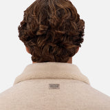 Industrie The Coleman Zip Sherpa Jacket in Oatmeal