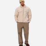 Industrie The Coleman Zip Sherpa Jacket in Oatmeal