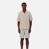 Industrie The Franklin Short Sleeve Shirt in Atlanticom Beige