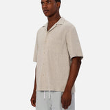 Industrie The Franklin Short Sleeve Shirt in Atlanticom Beige