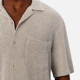 Industrie The Franklin Short Sleeve Shirt in Atlanticom Beige