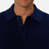 Industrie The Hamilton Knitted Polo in Cobalt