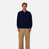 Industrie The Hamilton Knitted Polo in Cobalt