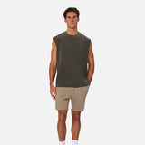 Industrie The kosta Sleeveless Tee in Fern Green