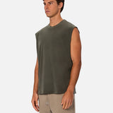 Industrie The kosta Sleeveless Tee in Fern Green