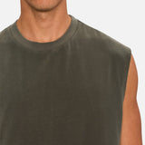 Industrie The kosta Sleeveless Tee in Fern Green