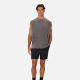 Industrie The kosta Sleeveless Tee in Gunmetal Grey