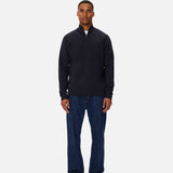 Industrie The Lakewood Zip Neck Knit Dark Navy Melan