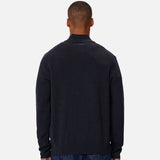 Industrie The Lakewood Zip Neck Knit Dark Navy Melan