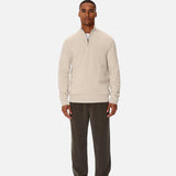Industrie The Lakewood Zip Neck Knit Odstone