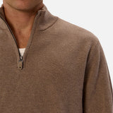 Industrie The Lakewood Zip Neck Knit Walnut