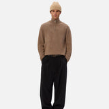 Industrie The Lakewood Zip Neck Knit Walnut