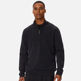 Industrie The Lakewood Zip Neck Knit Washed Black