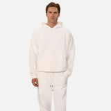 Industrie The Lugo Textured Hoodie In Creme