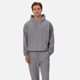 Industrie The Lugo Textured Hoodie In Cyclone