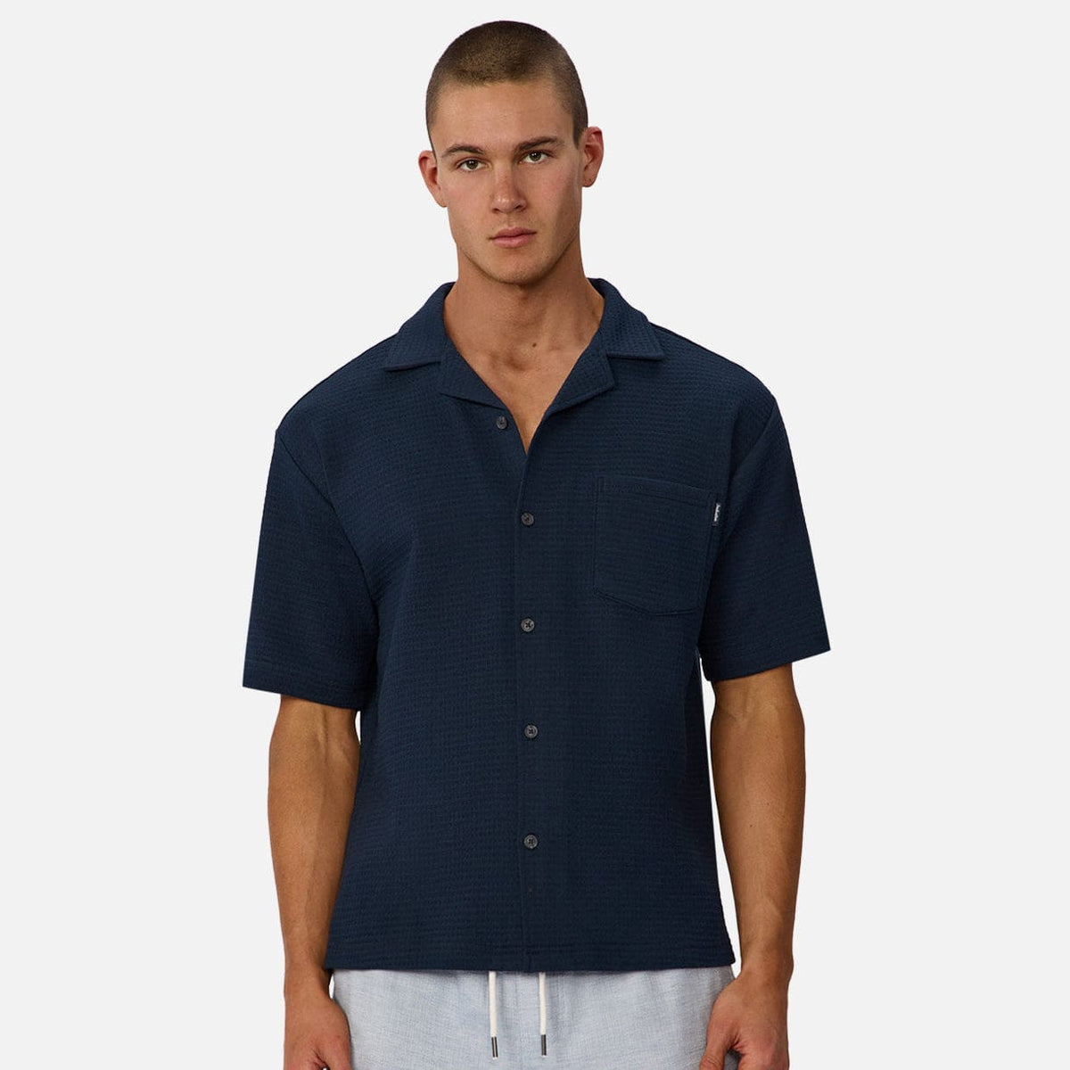 malibu blue men's dress shirts ECOALF Blue Malibu Shirt