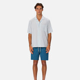 Industrie The Meridian Short Sleeve Shirt in Aquatic