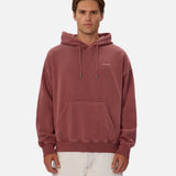 Industrie The New Del Sur Washed Hoodie in Oxblood