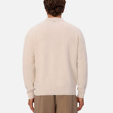Industrie The New England Polo Knit in Ivory Marble