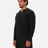 Industrie The New England Polo Knit in Pine