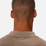 Industrie The New England Polo Knit in Walnut