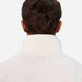 Industrie The New Luton Track Top in Off White/Rich Green