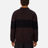 Industrie The Panelled Knit in Espresso/Black Combo