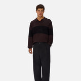 Industrie The Panelled Knit in Espresso/Black Combo