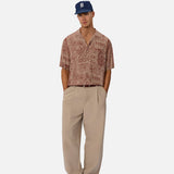 Industrie The Pasadena Short Sleeve Shirt Rust Combo