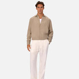 Industrie The St Martins Long Sleeve Linen Shirt Fawn