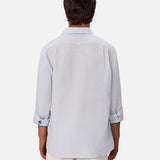 Industrie The St Martins Long Sleeve Linen Shirt Powder Blue