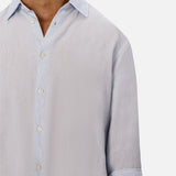 Industrie The St Martins Long Sleeve Linen Shirt Powder Blue
