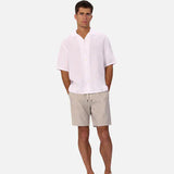 Industrie The St Martins Short Sleeve Linen Shirt Winter White