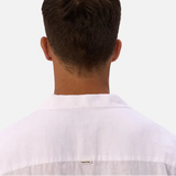Industrie The St Martins Short Sleeve Linen Shirt Winter White