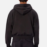 Industrie The Staten Zip Through Hoodie In Black