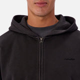 Industrie The Staten Zip Through Hoodie In Black