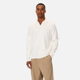 Industrie The Wynslow Polo Sweater In Chalk
