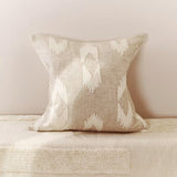 Inside Story Ikat Tufted Cushion in Neutral