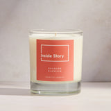 Inside Story Rhubarb And Blossom Scented Signature Candle 300g