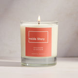 Inside Story Rhubarb And Blossom Scented Signature Candle 300g