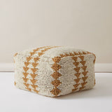 Inside Story Sienna Tufted Footstool in Ivory